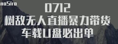 树敌‮习研‬社抖音无人直播暴力带货车载U盘必出单，单号单日产出300纯利润_海蓝资源库