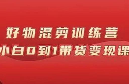 万三好物混剪训练营：小白0到1带货变现课_海蓝资源库