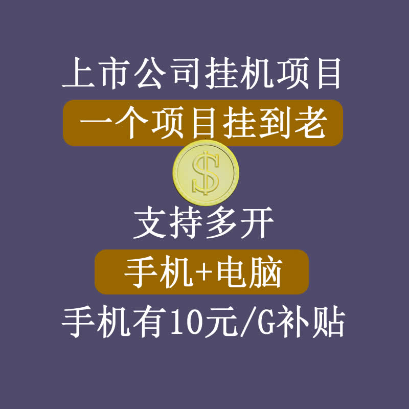 正规挂机项目，支持手机电脑一起挂，支持虚拟机多开，可以挂到老_海蓝资源库