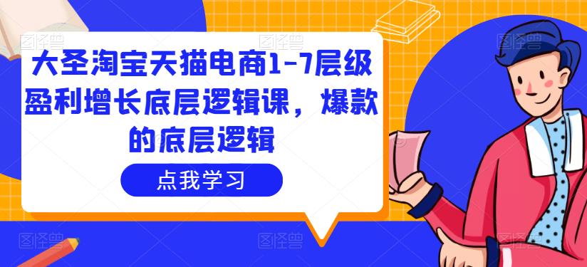 大圣淘宝天猫电商1-7层级盈利增长底层逻辑课，爆款的底层逻辑_海蓝资源库