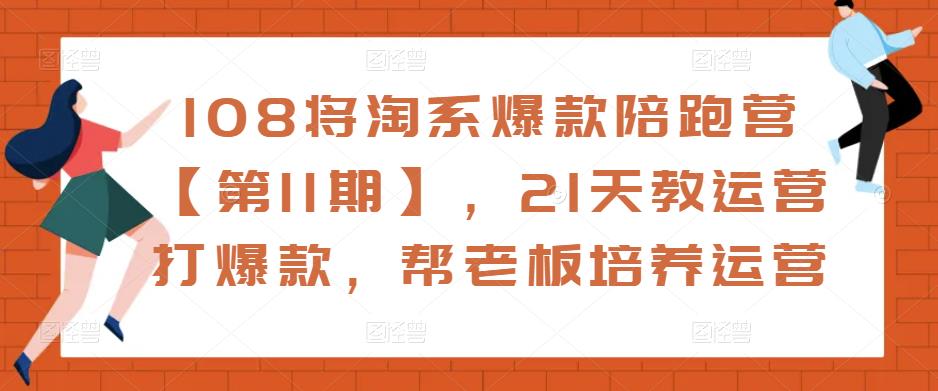 108将淘系爆款陪跑营【第11期】，21天教运营打爆款，帮老板培养运营_海蓝资源库