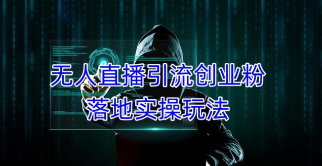 外面收费3980的无人直播引流创业粉落地实操玩法，单日引100+精准创业粉_海蓝资源库