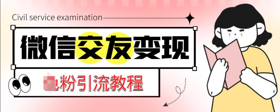 微信交友变现项目，吸引全网LSP男粉精准变现，小白也能轻松上手，日入500+_海蓝资源库