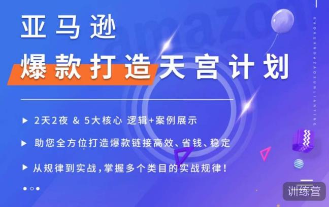 亚马逊爆款打造天宫计划，5大核心逻辑+案例展示，助你全方位打造爆款链接高效、省钱、稳定_海蓝资源库