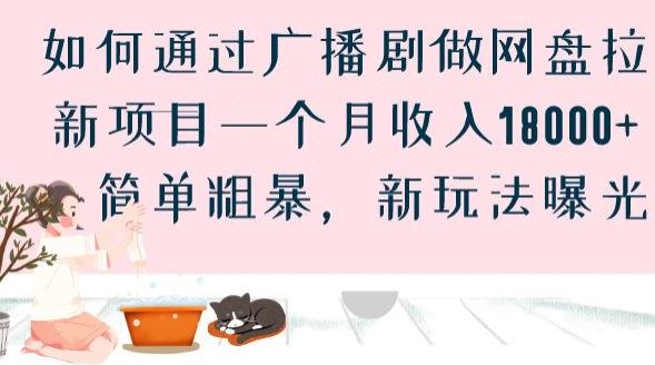 如何通过广播剧做网盘拉新项目一个月收入18000+，简单粗暴，新玩法曝光【揭秘】_海蓝资源库