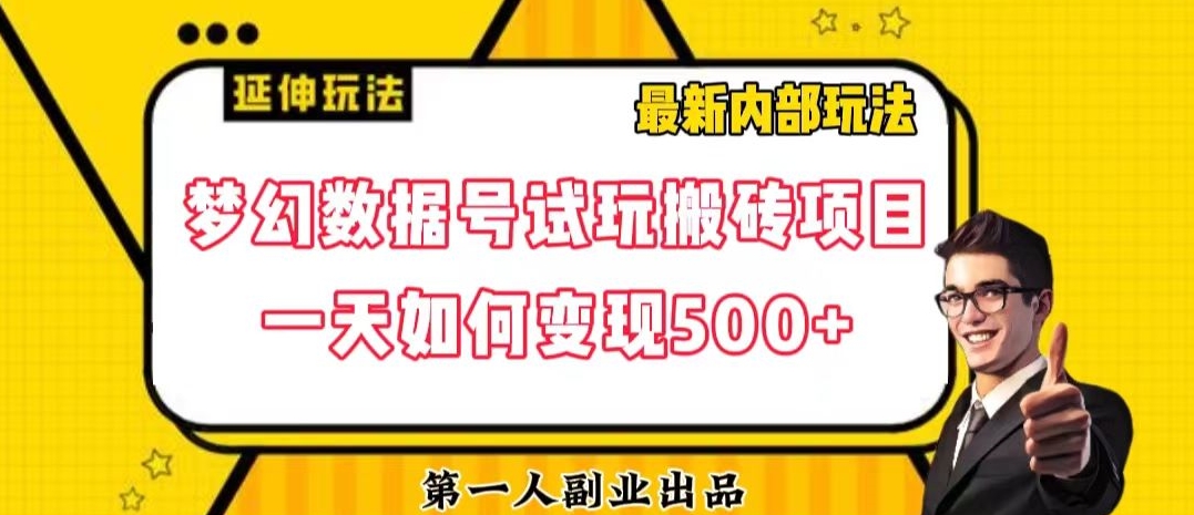 数据号回归玩法游戏试玩搬砖项目再创日入500+【揭秘】_海蓝资源库