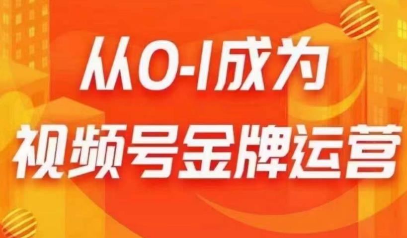 从0-1成为视频号金牌运营，微信运营/账号内容/选品组货/直播全案/起号策略，我们帮你在视频号赚到钱_海蓝资源库