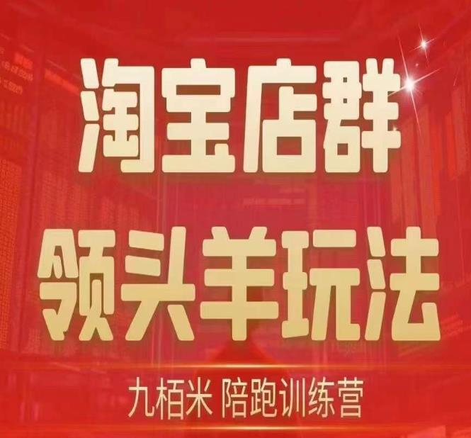 九栢米-淘宝店群领头羊玩法，教你整个淘宝店群领头羊玩法以及精细化/终极蓝海/尾销等内容_海蓝资源库