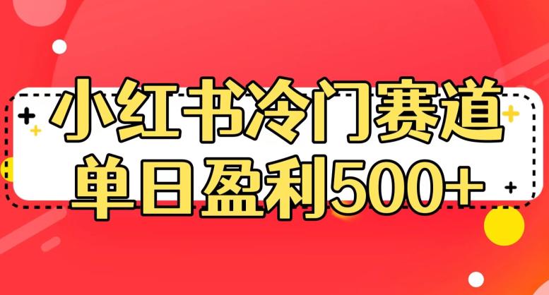 小红书冷门赛道，单日盈利500+【揭秘】_海蓝资源库