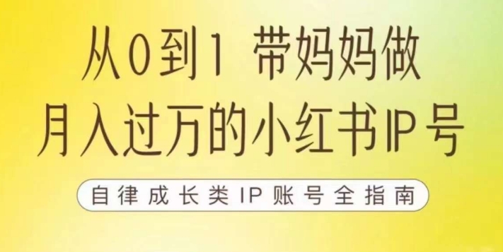 100天小红书训练营【7期】，带你做自媒体博主，每月多赚四位数，自律成长IP账号全指南_海蓝资源库