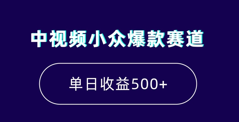 中视频小众爆款赛道，7天涨粉5万+，小白也能无脑操作，轻松月入上万【揭秘】_海蓝资源库