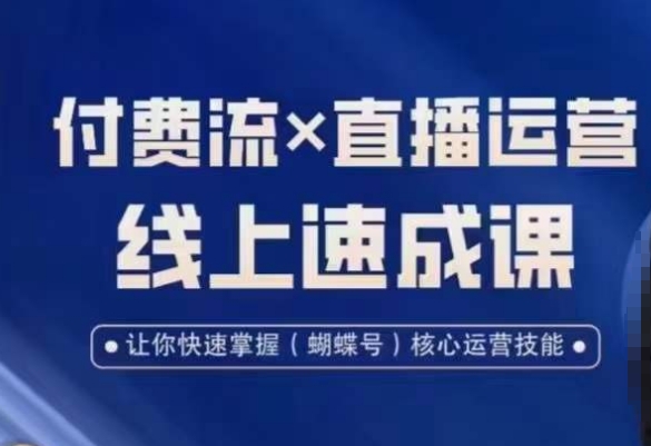 视频号付费流实操课程，付费流✖️直播运营速成课，让你快速掌握视频号核心运营技能_海蓝资源库