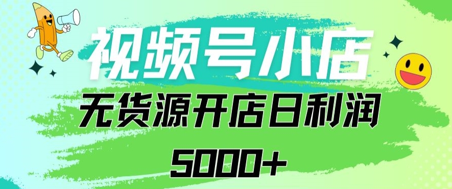 视频号无货源小店从0到1日订单量千单以上纯利润稳稳5000+【揭秘】_海蓝资源库