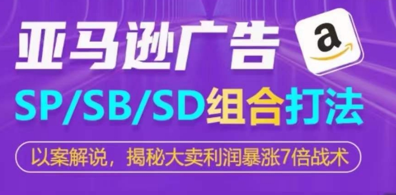 亚马逊SP/SB/SD广告组合打法，揭秘大卖利润暴涨7倍战术_海蓝资源库