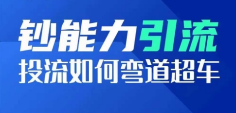 钞能力引流：投流如何弯道超车，投流系数及增长方法，创造爆款短视频_海蓝资源库