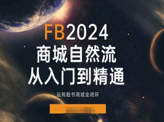 2024Faceboo商城自然流(从入门到精通)，玩转脸书商城全闭环_海蓝资源库