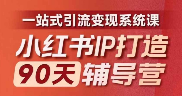 小红书IP打造90天辅导营(第十期)​内容全面升级，一站式引流变现系统课_海蓝资源库