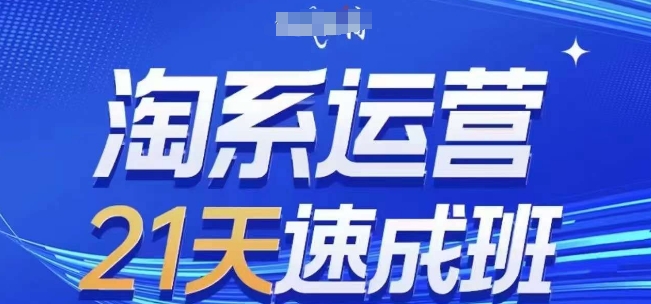 淘系运营21天速成班(更新24年8月)，0基础轻松搞定淘系运营，不做假把式_海蓝资源库