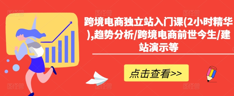 跨境电商独立站入门课(2小时精华),趋势分析/跨境电商前世今生/建站演示等_海蓝资源库