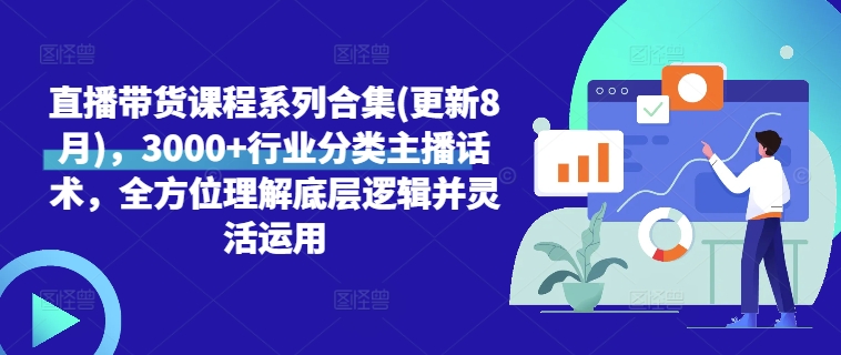 直播带货课程系列合集(更新8月)，3000+行业分类主播话术，全方位理解底层逻辑并灵活运用_海蓝资源库