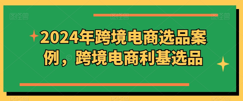 2024年跨境电商选品案例，跨境电商利基选品（更新11月）_海蓝资源库