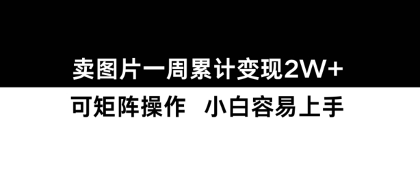 小红书【卖图片】一周累计变现2W+小白易上手_海蓝资源库