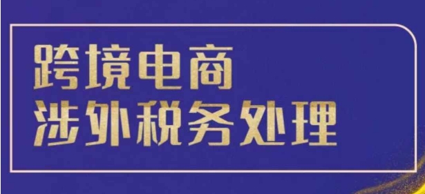 跨境税务宝典教程：跨境电商全球税务处理策略_海蓝资源库