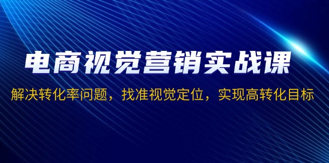 （13786期）电商视觉营销实战课，解决转化率问题，找准视觉定位，实现高转化目标_海蓝资源库