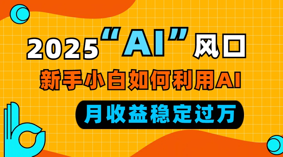 （13821期）2025“ AI ”风口，新手小白如何利用ai，每月收益稳定过万_海蓝资源库