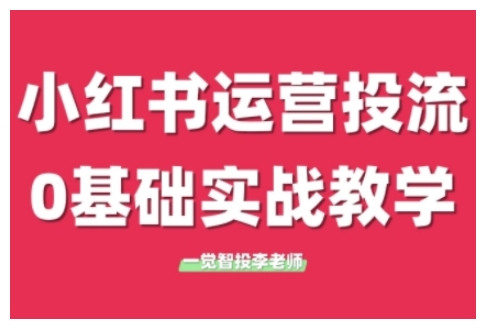 小红书运营投流，小红书广告投放从0到1的实战课，学完即可开始投放_海蓝资源库