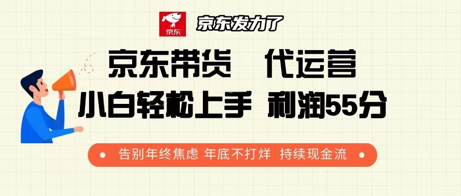 （13833期）京东带货 代运营 利润55分 告别年终焦虑 年底不打烊 持续现金流_海蓝资源库