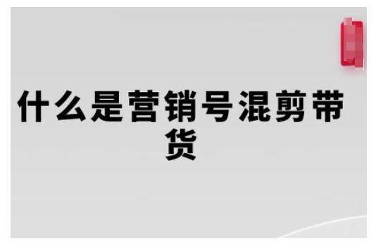 营销号混剪带货，从内容创作到流量变现的全流程，教你用营销号形式做混剪带货——生财有道创业项目网_海蓝资源库