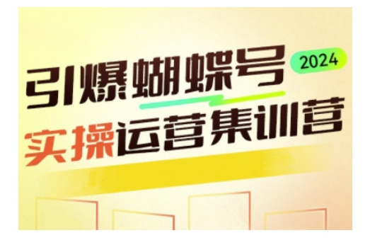 引爆蝴蝶号实操运营，助力你深度掌握蝴蝶号运营，实现高效实操，开启流量变现之路——海蓝资源创业项目网-海蓝资源_海蓝资源库