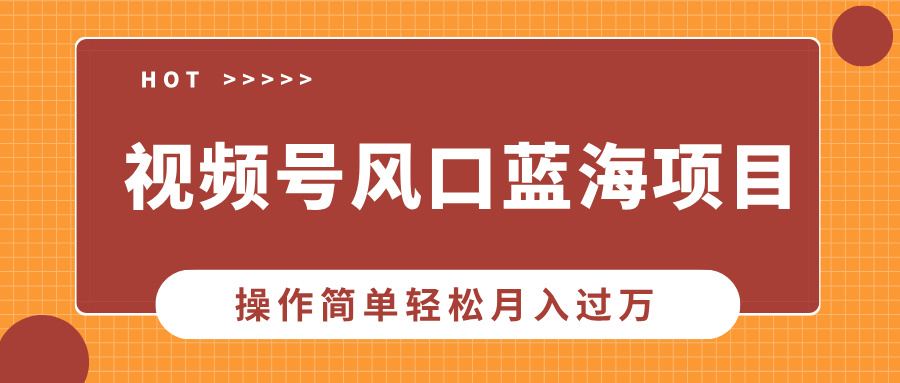 （13945期）视频号风口蓝海项目，中老年人的流量密码，操作简单轻松月入过万_海蓝资源创业项目网-海蓝资源_海蓝资源库